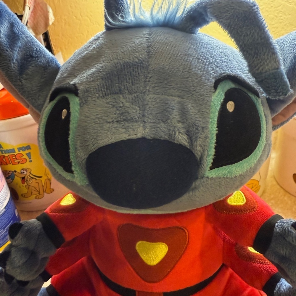 Disney Blue and Red Stitch Plush Toy space alien - Picture 2 of 16